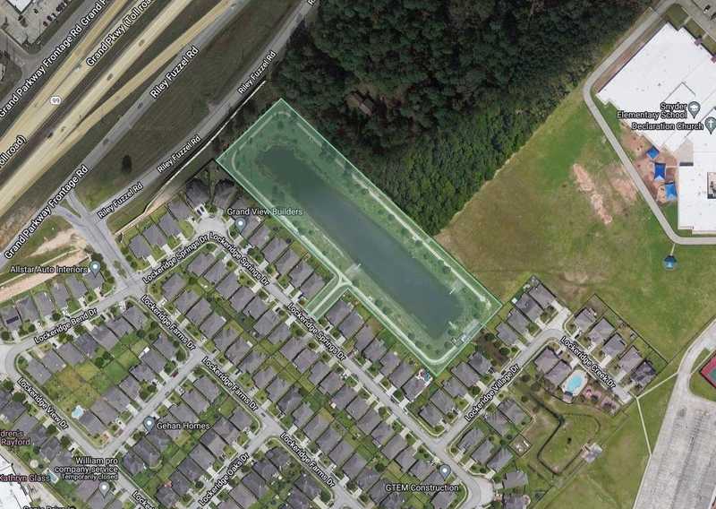 a map of a neighborhood with a green shape depicting region